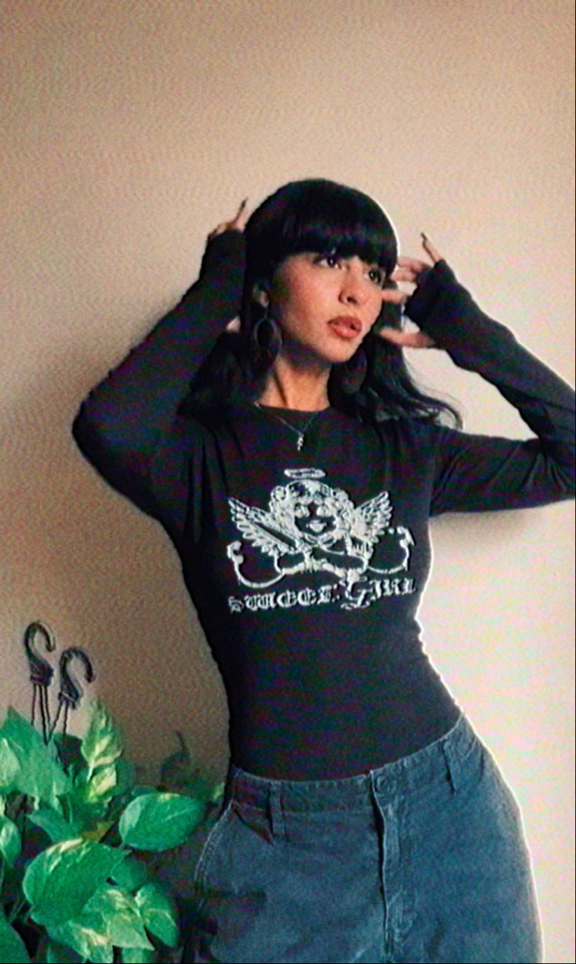 long sleeve sweetgirl top